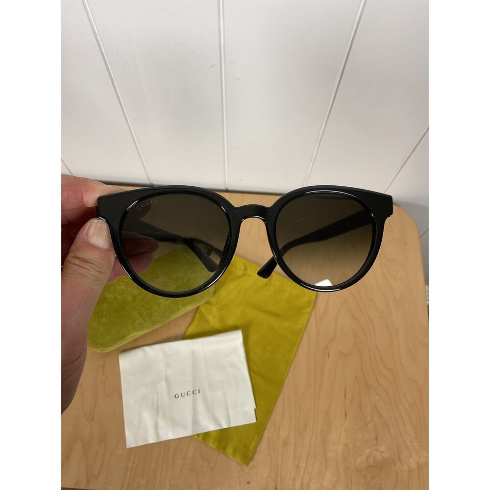 Gucci GG0638SK Havana Celluloid Ladies Sunglasses‎ in Black 53mm Cat Eye - Picture 8 of 8